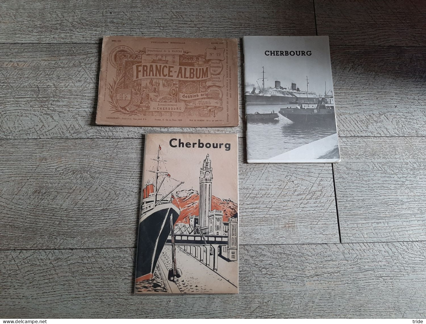 3 Brochures Cherbourg France Album Guide Officiel Touristique Tourisme Circuit La Hague - Tourism Brochures