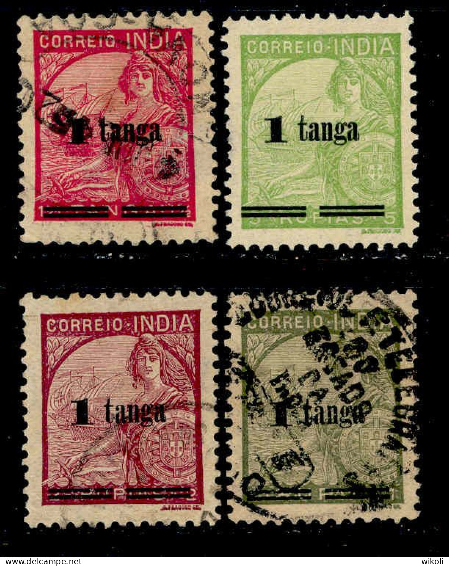! ! Portuguese India - 1942 Padroes W/OVP (Complete Set) - Af. 363 To 366 - Used - Portugees-Indië