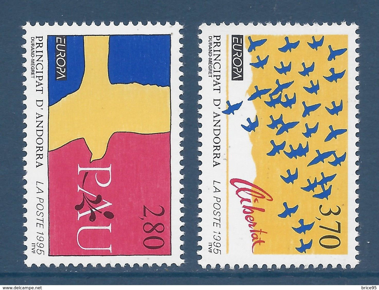 Andorre Français - YT N° 457 Et 458 ** - Neuf Sans Charnière - 1995 - Ungebraucht