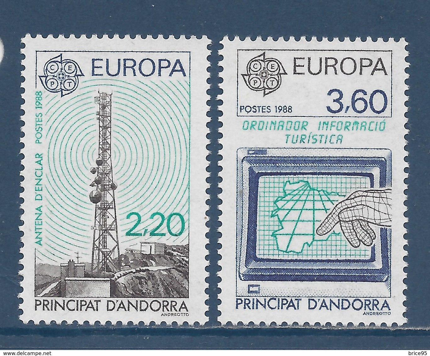 Andorre Français - YT N° 369 Et 370 ** - Neuf Sans Charnière - 1988 - Neufs