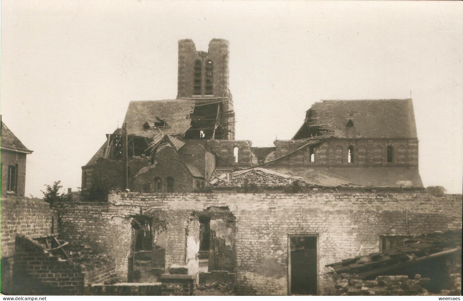 Passchendaele : Kirche Zonnebeke 1914 15 - Zonnebeke