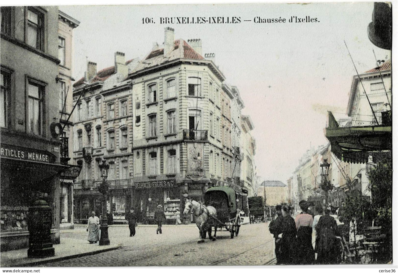 Ixelles Chaussée D'Ixelles Circulée En 1911 - Ixelles - Elsene