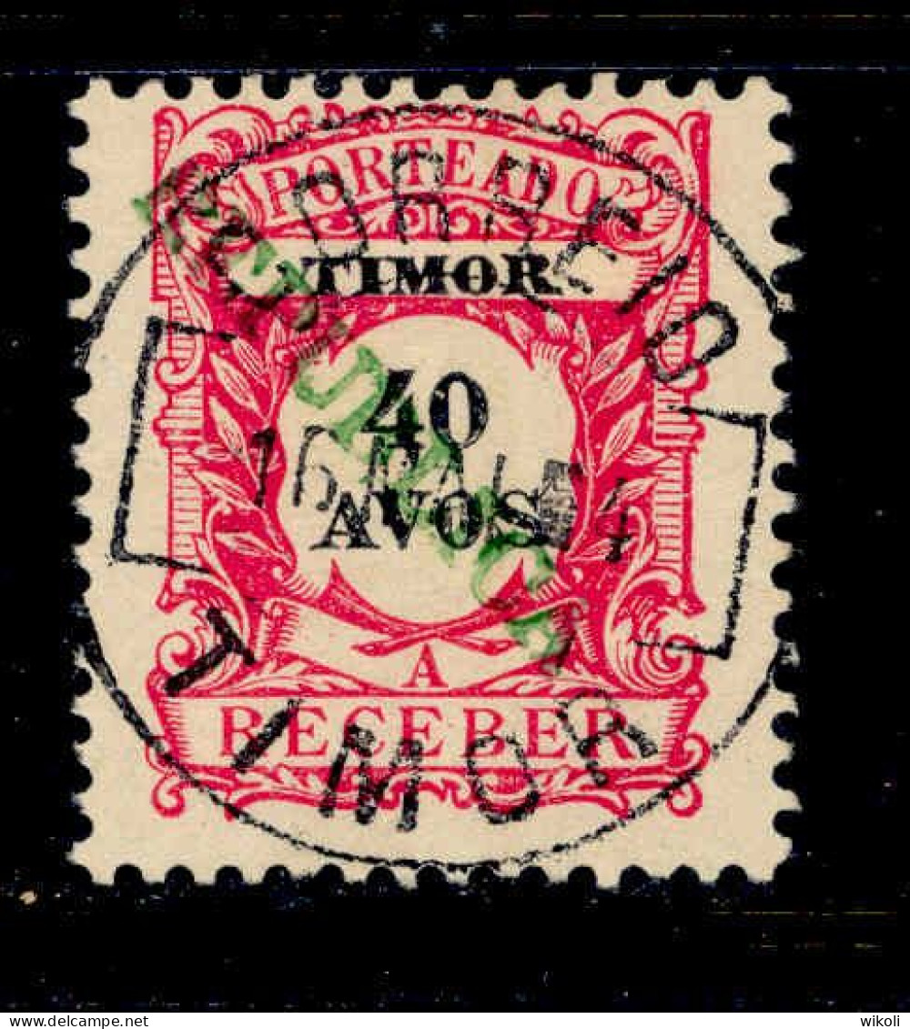 ! ! Timor - 1911 Postage Due Local Republica 40 A - Af. P 28 - Used - Timor