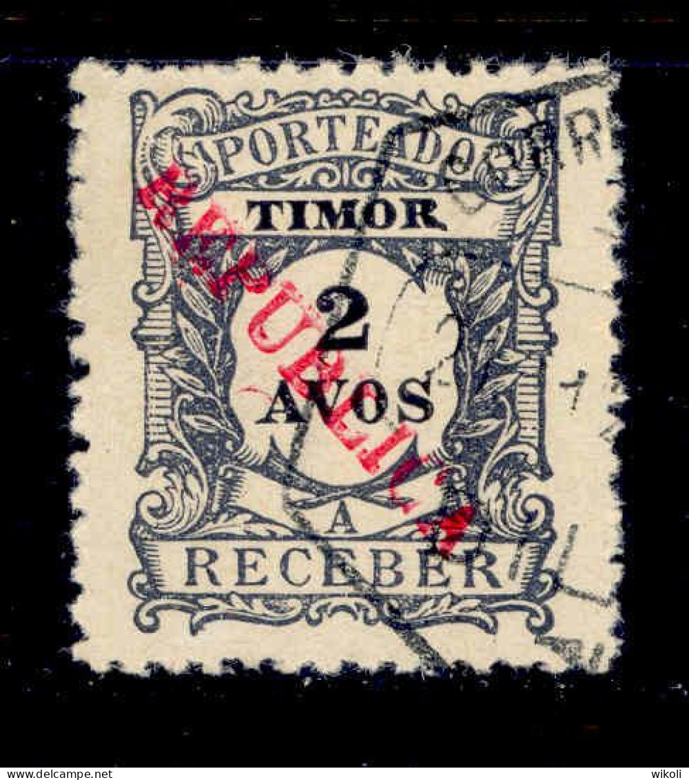 ! ! Timor - 1911 Postage Due Local Republica 2 A - Af. P 22 - Used - Timor