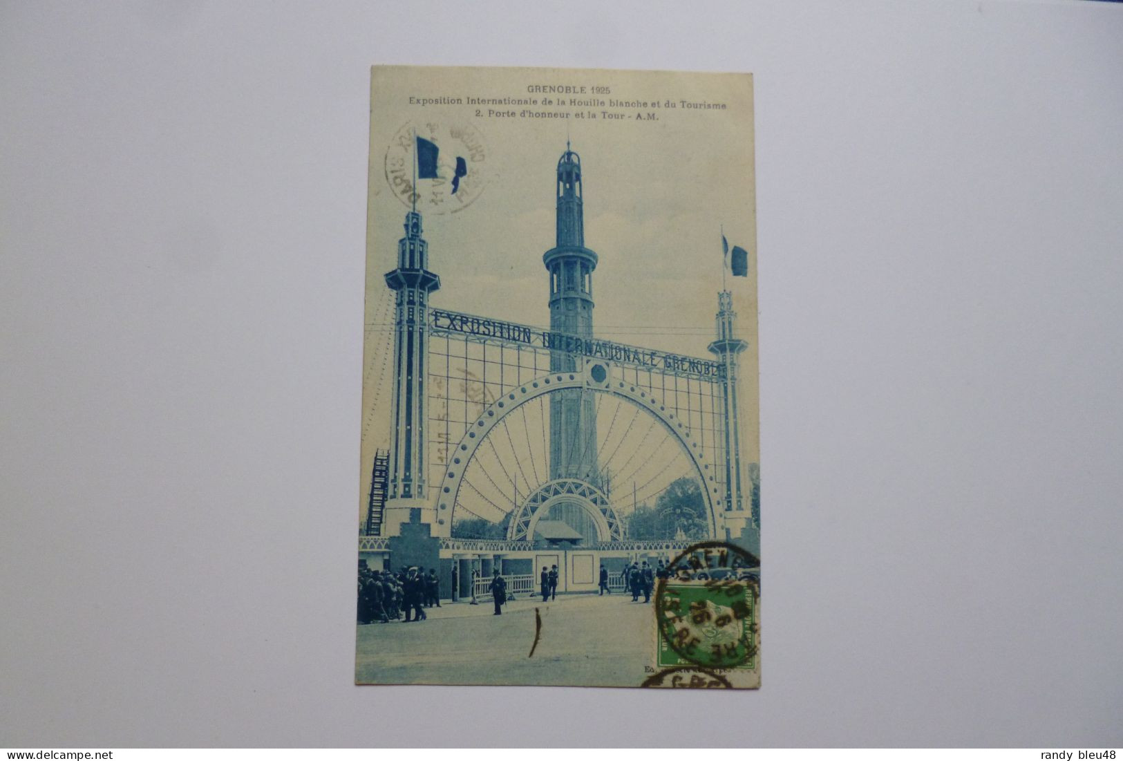 GRENOBLE  -  38  -  Exposition De La Houille Blanche  -  Porte D'honneur Et La Tour  -  1925  -  Isère - Grenoble