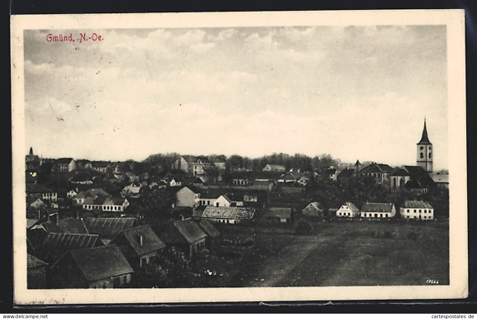 AK Gmünd /N. Ö., Teilansicht Mit Kirche Aus Der Vogelschau  - Other & Unclassified