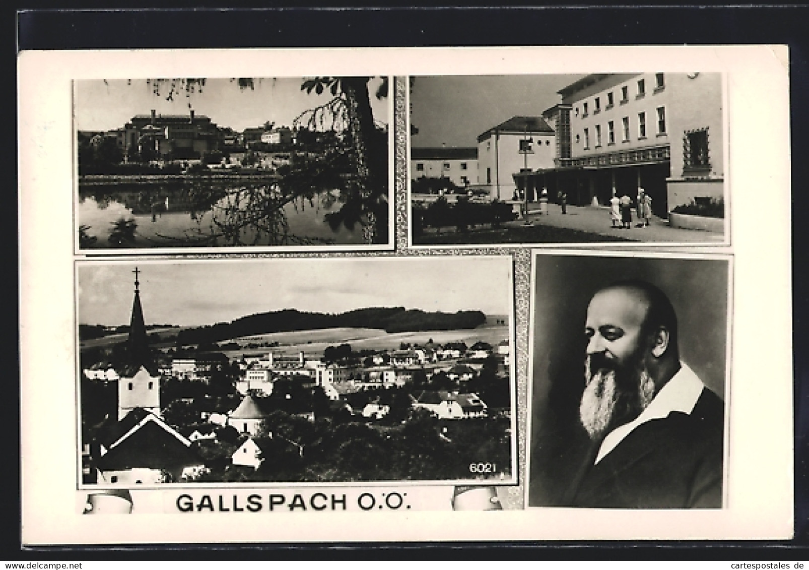 AK Gallspach /O.-Ö., Ortspartie Am Wasser, Geschäftshaus, Portrait, Teilansicht  - Autres & Non Classés