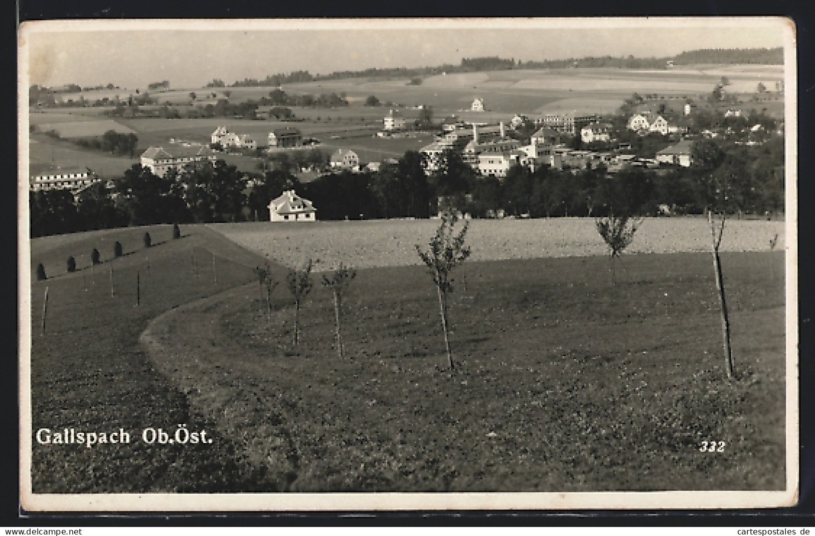 AK Gallspach /O.-Ö., Teilansicht Von Einer Wiese Aus  - Autres & Non Classés