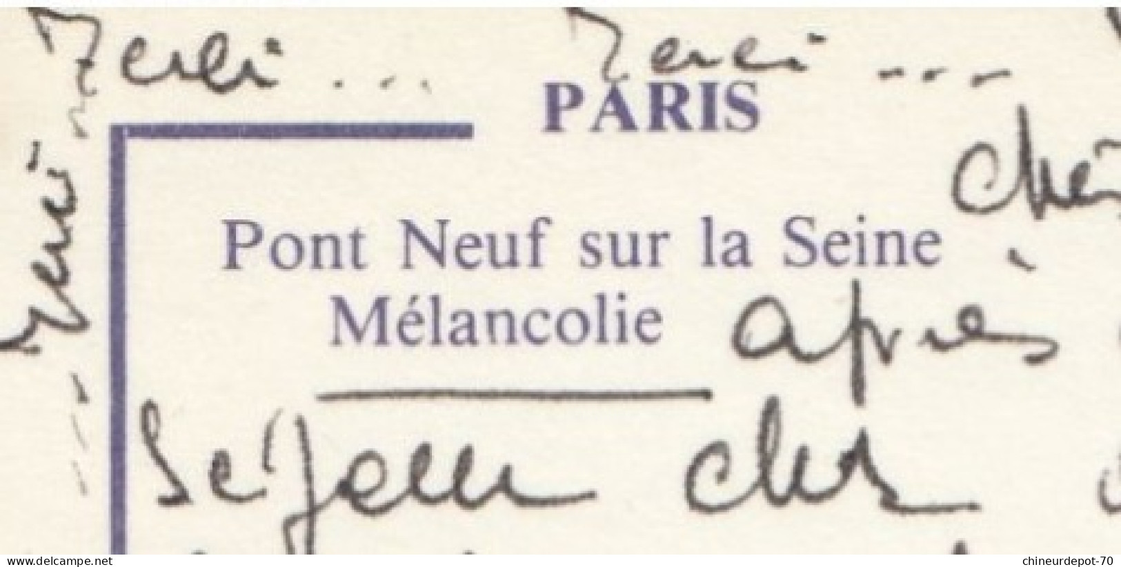 Paris Pont Neuf Sur La Seine Mélancolie Photo A Monier - La Seine Et Ses Bords