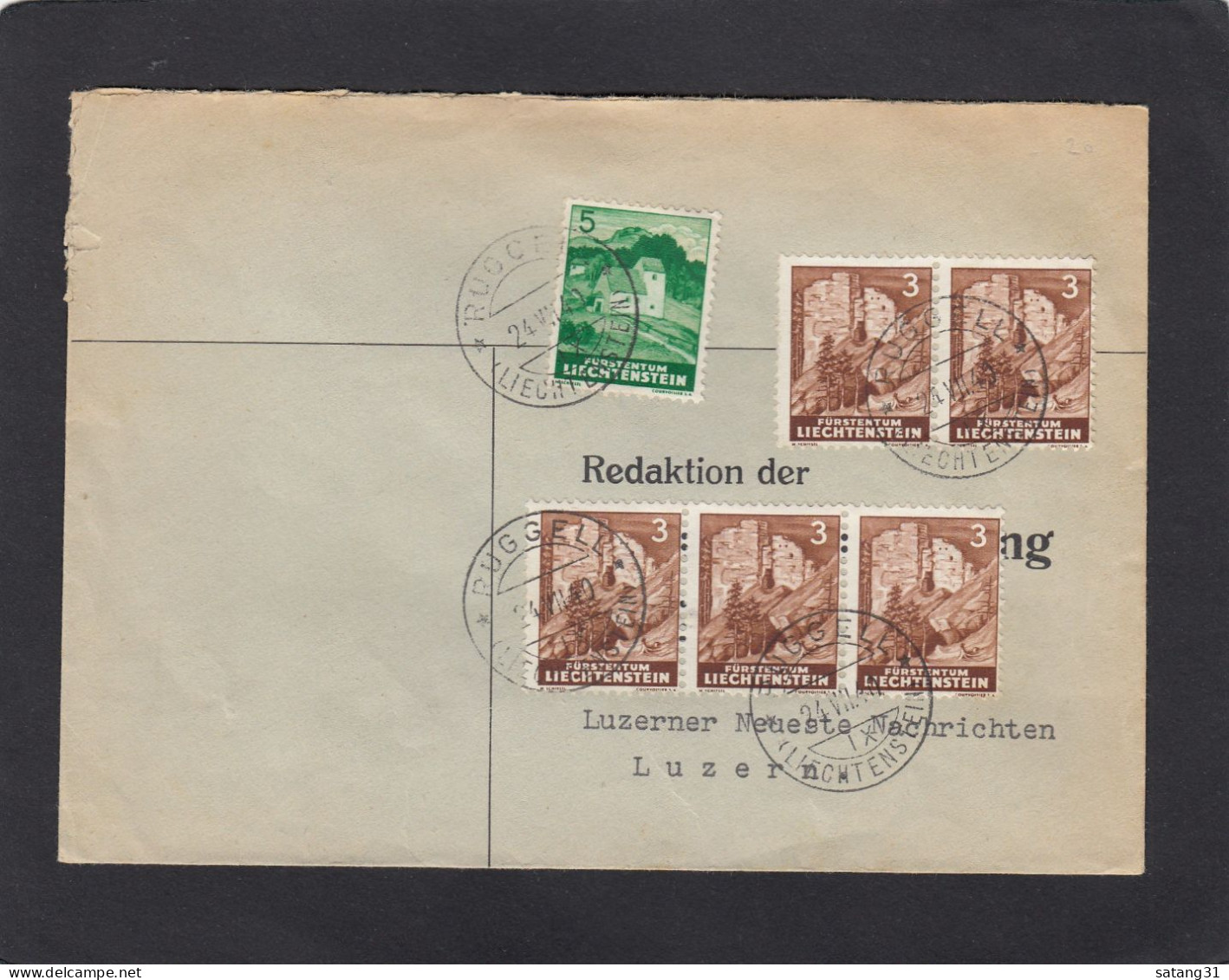 BRIEF AUS RUGGELL NACH LUZERN,SCHWEIZ,1940. - Storia Postale