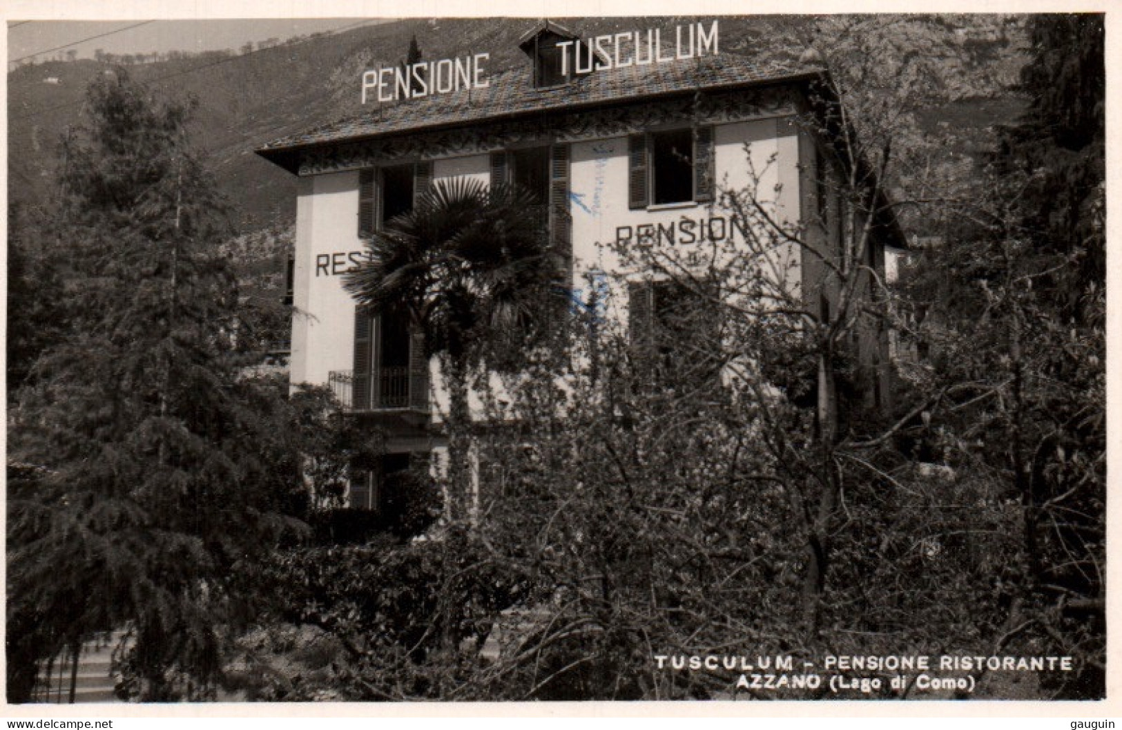 CPA - LAGO Di COMO - AZZANO - Pensione Ristorante "TUSCULUM"  ... - Como