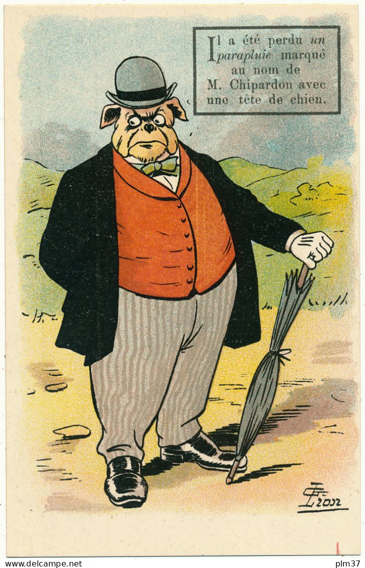 HUMOUR - Mr Chipardon, Tète De Chien - Illustrateur Gustave LION - Humour