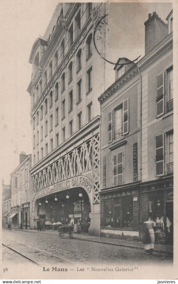 CPA  LE MANS - Les Nouvelles Galeries - Rue Des Minimes - 1912 - Le Mans