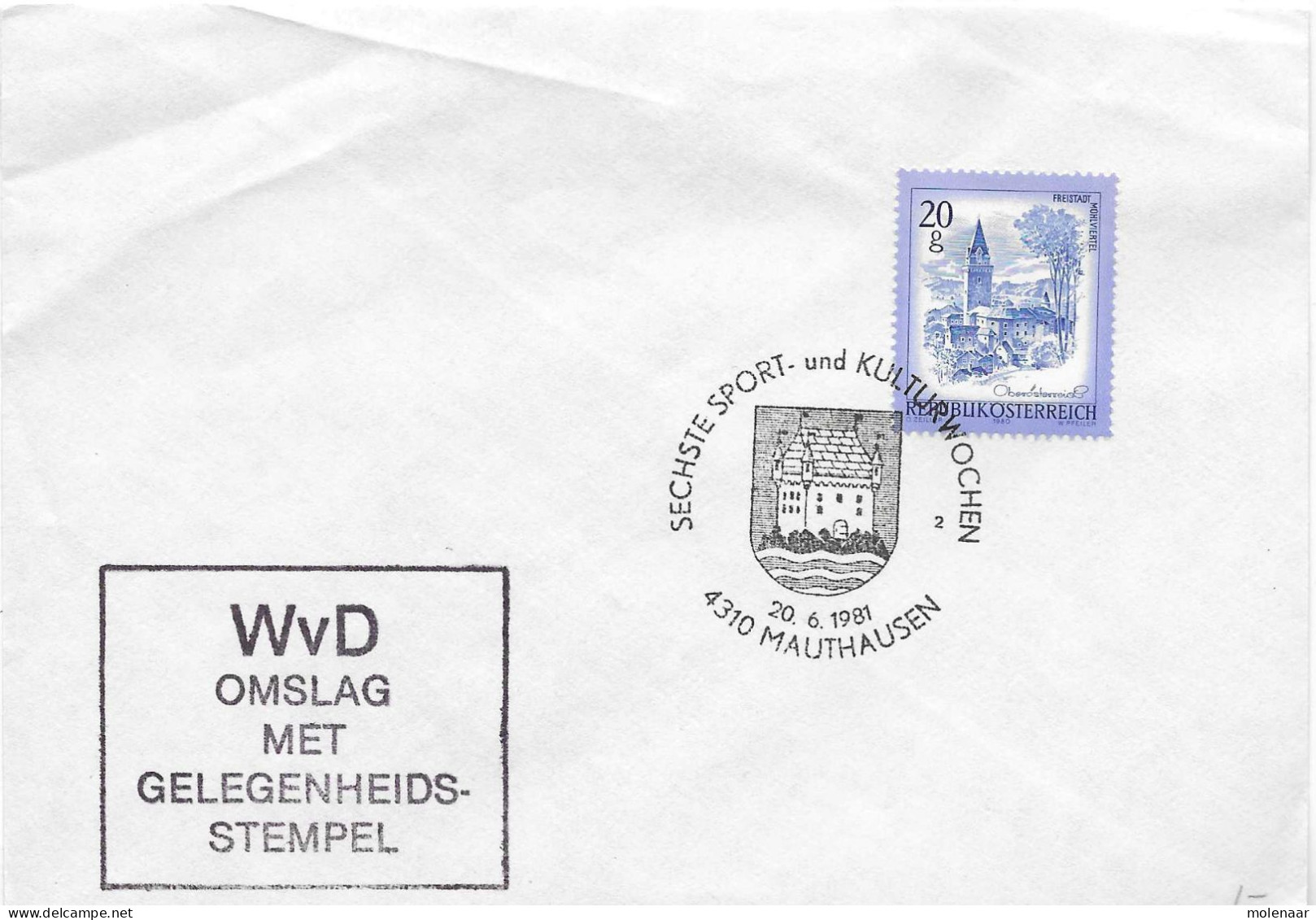 Postzegels > Europa > Oostenrijk > 1945-.... 2de Republiek > 1981-1990 > Brief Met 1 Postzegel (17755) - Cartas & Documentos