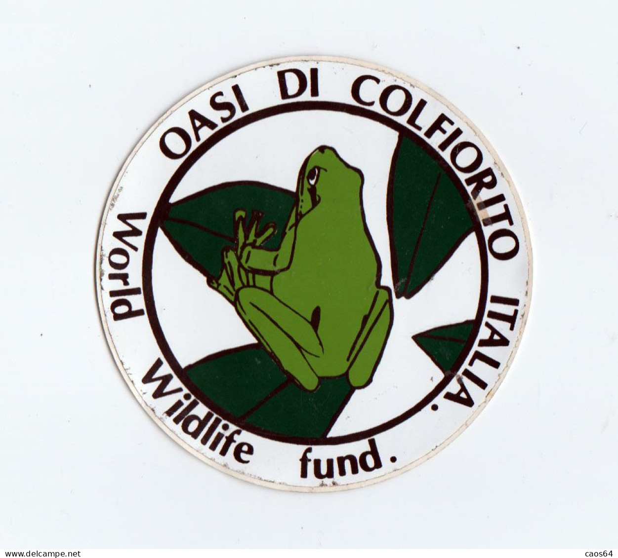 Oasi Di Colfiorito Italia   Ø  Cm 10,5  ADESIVO STICKER  NEW ORIGINAL - Aufkleber