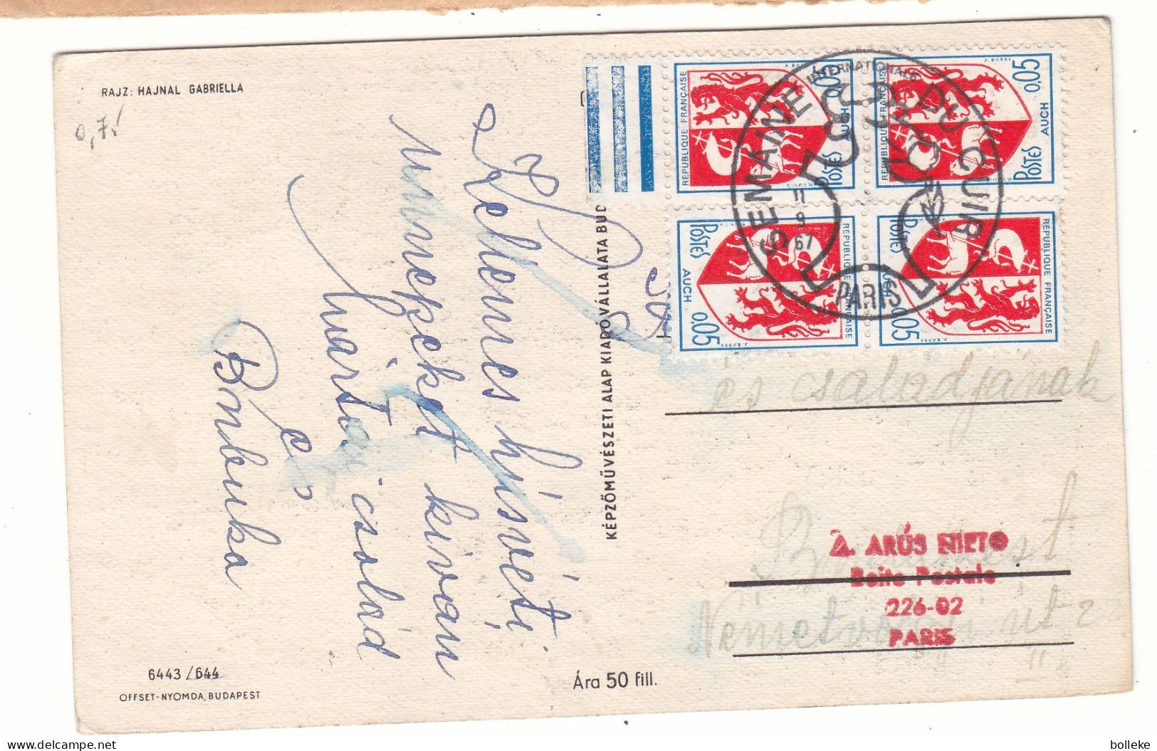 France - Carte Postale De 1967 - Oblit Paris - Semaine Du Cuir - Armoiries - - Briefe U. Dokumente