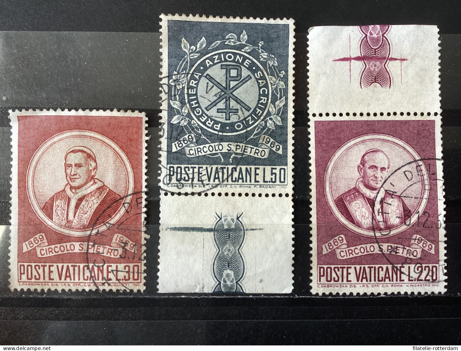 Vatican City / Vaticaanstad - Complete Set 100 Years Cirlce Of Sct Peter 1969 - Used Stamps