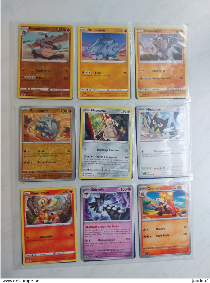 Feuille De 18 Cartes Pokemon Diverses  (4) - Autres & Non Classés