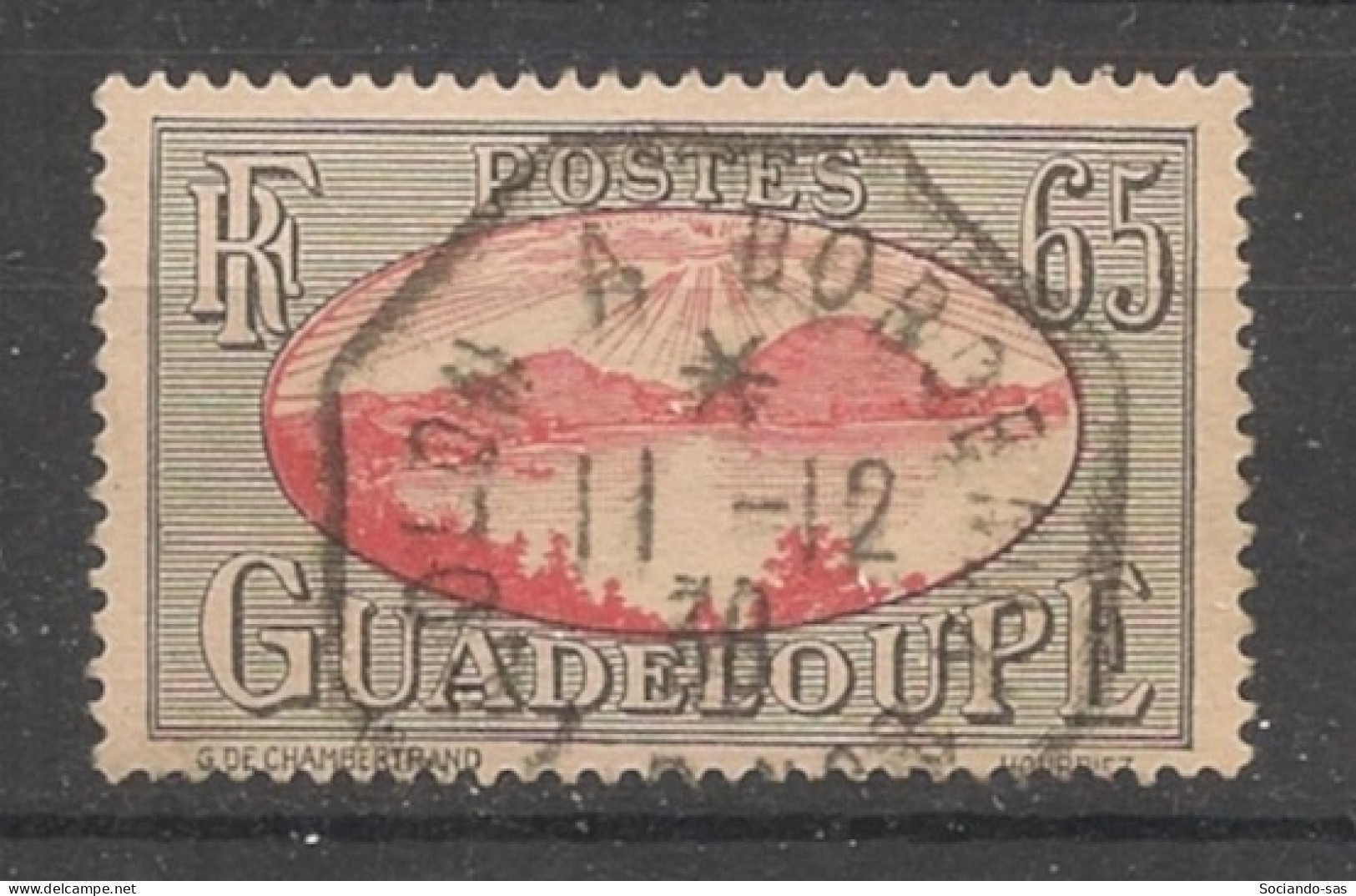 GUADELOUPE - 1928-38 - N°YT. 111 - Rade Des Saintes 65c - Oblitéré "Colon à Bordeaux" / Used - Used Stamps