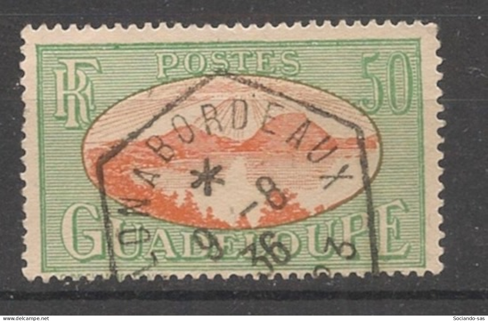 GUADELOUPE - 1928-38 - N°YT. 109 - Rade Des Saintes 50c - Oblitéré "Colon à Bordeaux" / Used - Gebraucht