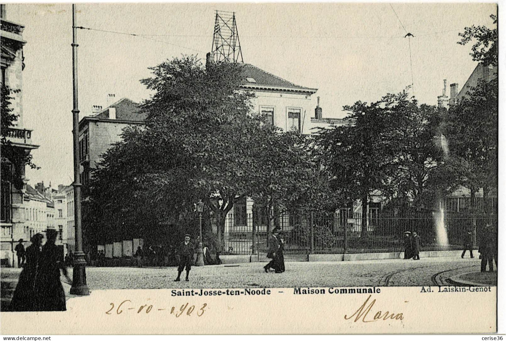 Saint-Josse-ten-Noode Maison Communale Circulée En 1903 - St-Josse-ten-Noode - St-Joost-ten-Node