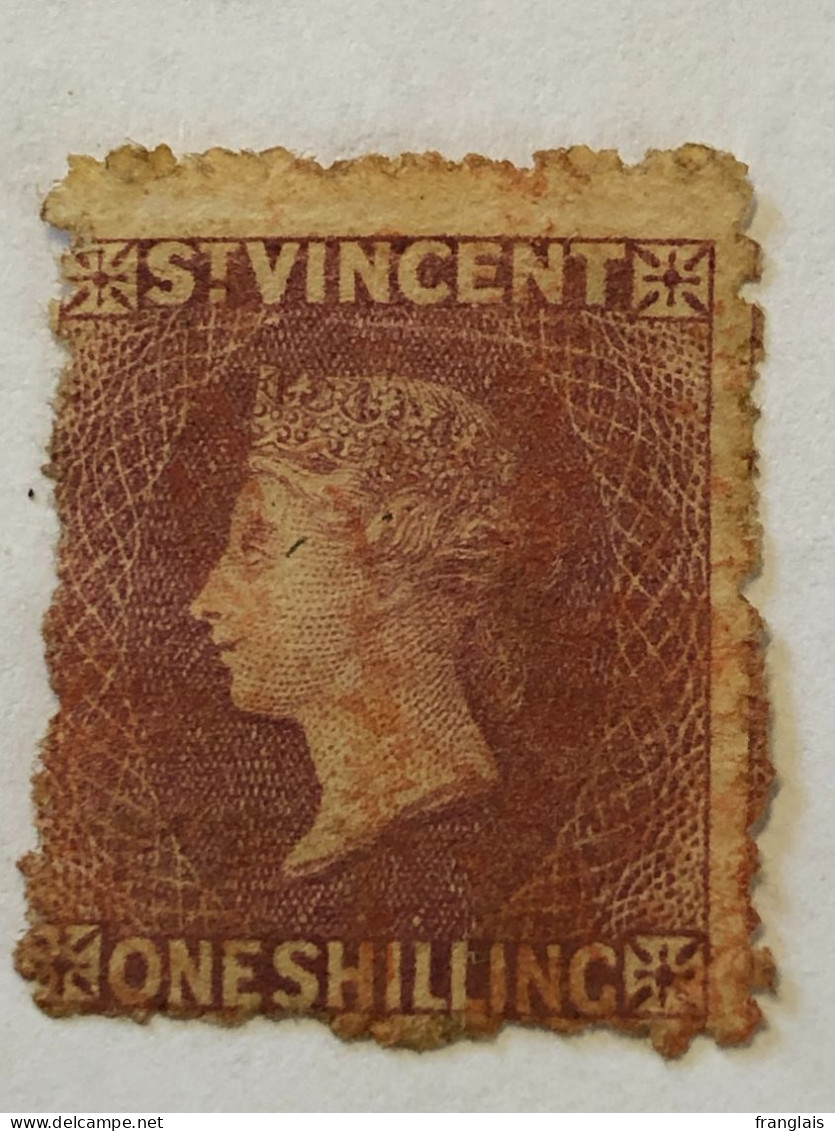 SAINT VINCENT  SG 20   1s Lilac Rose, See The Scan For Perf Faults - St.Vincent (...-1979)