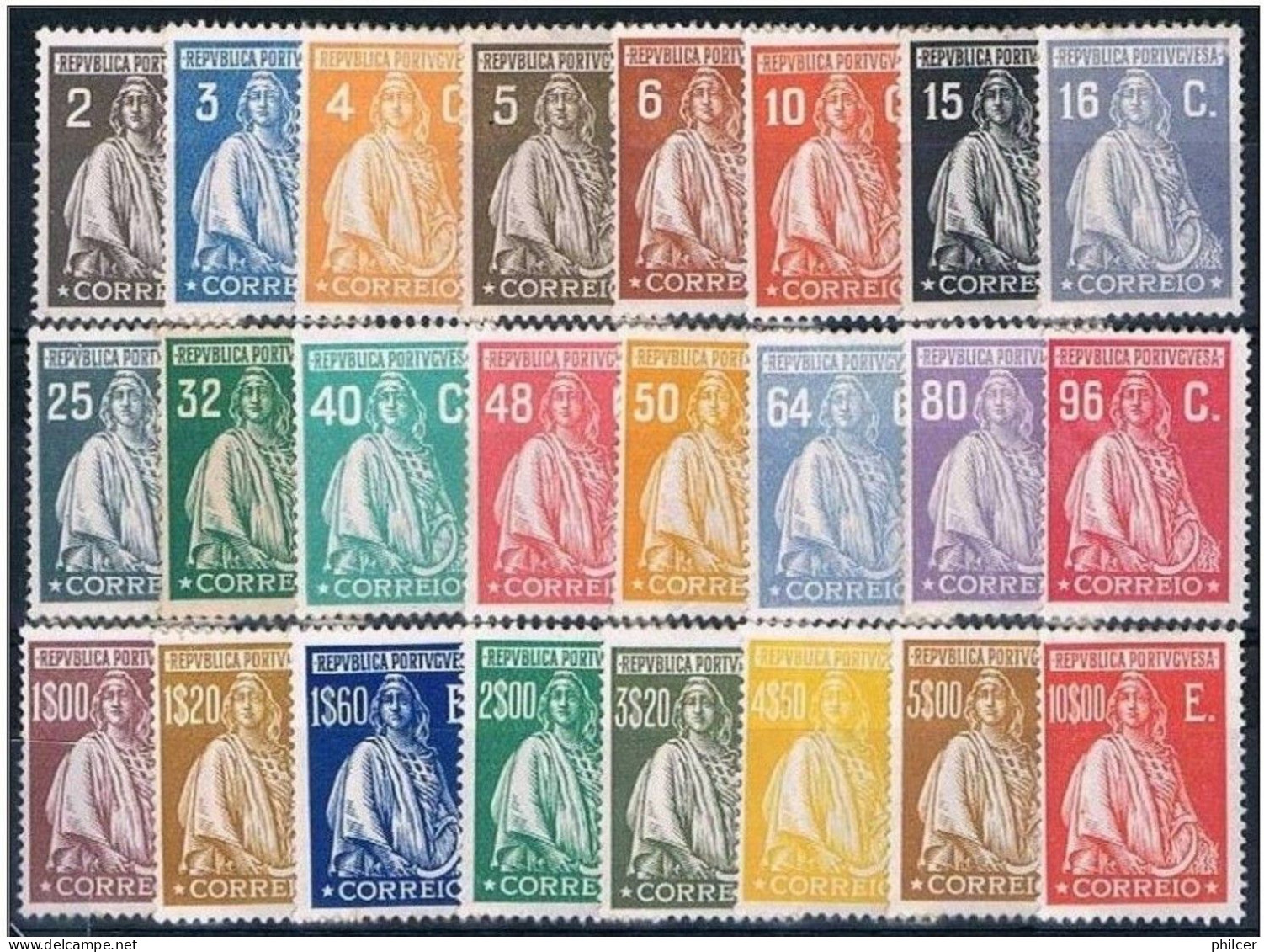 Portugal, 1926, # 396/419, Regomado - Unused Stamps
