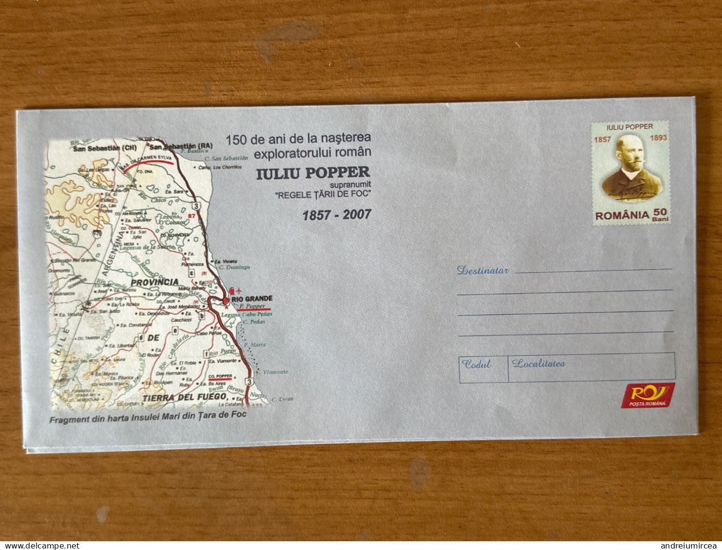 IULIU POPPER COD 049/2007 - Postal Stationery