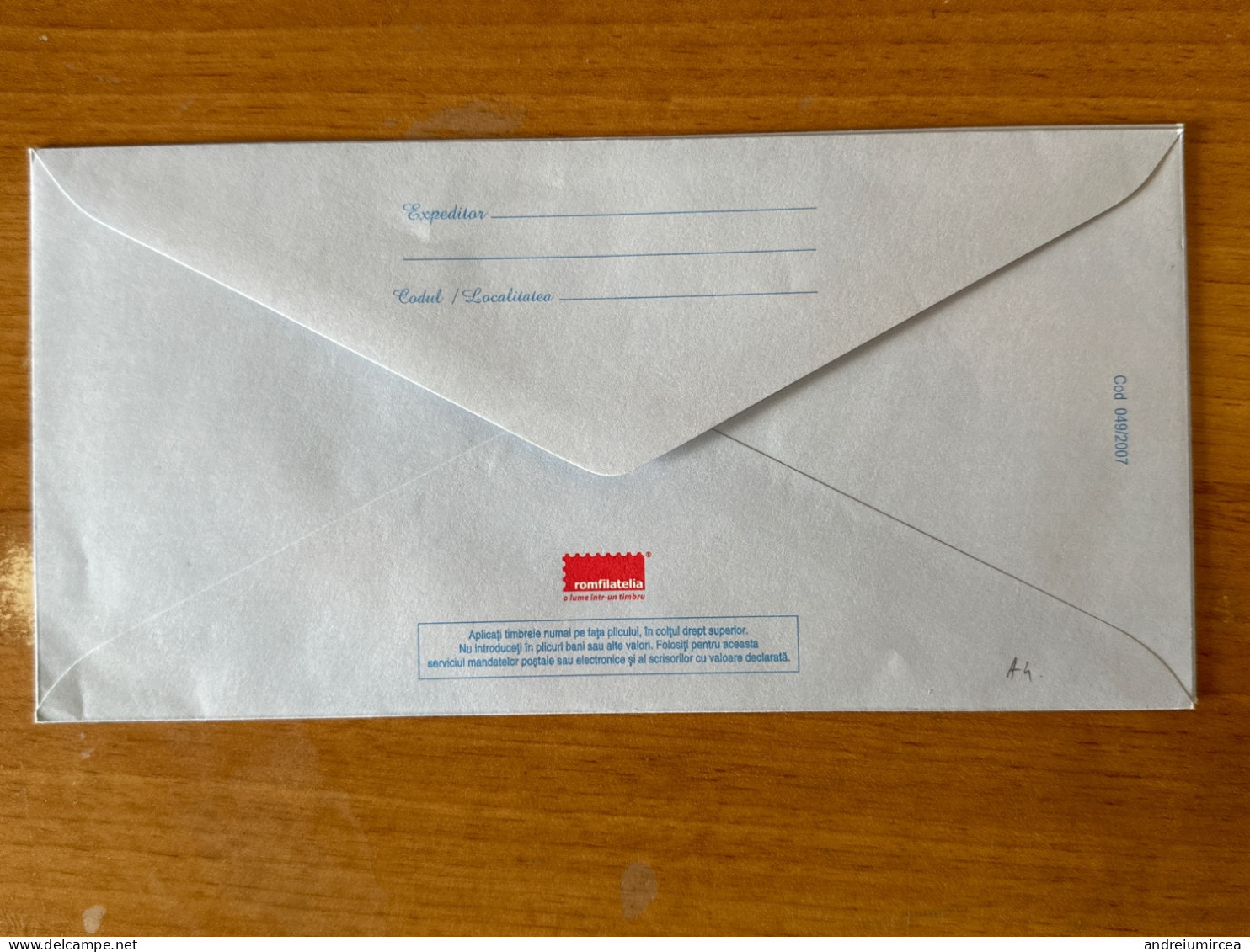 IULIU POPPER COD 049/2007 - Postal Stationery