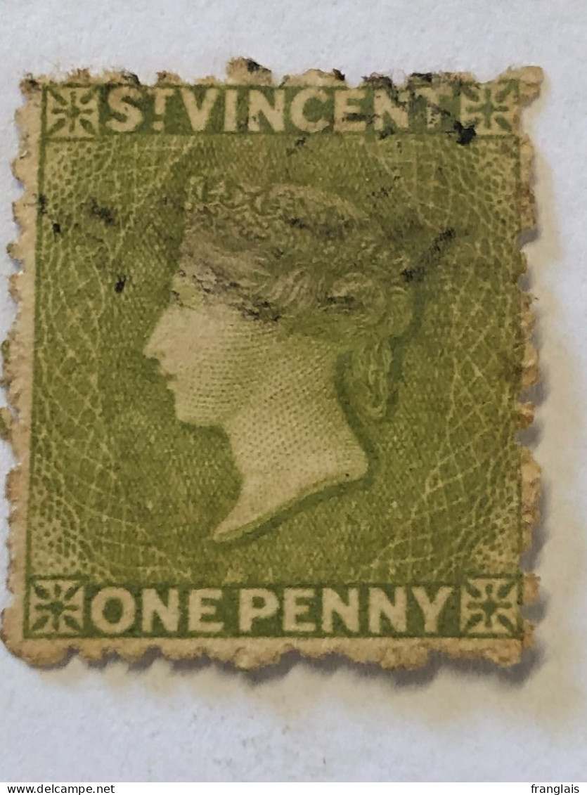 SAINT VINCENT  SG 29   1d Olive Green - St.Vincent (...-1979)