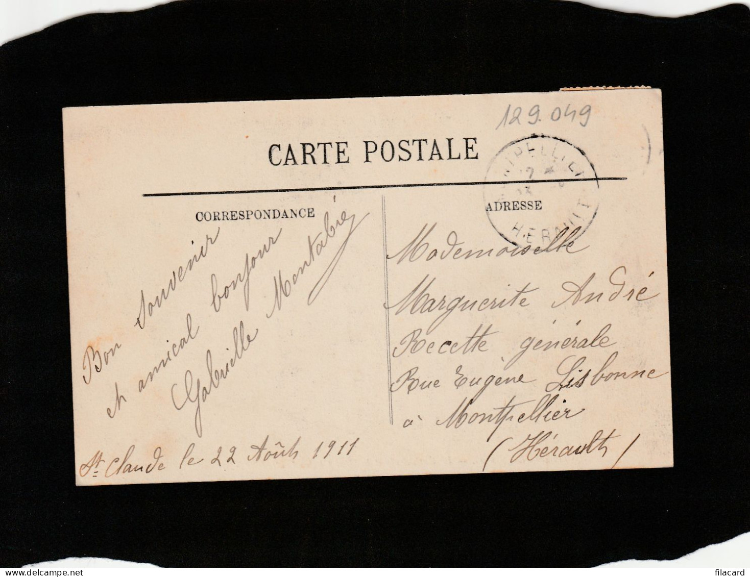129049          Francia,    Saint-Claude,   La  Cathedrale  Et  Le  Mont  Chaboud,   VG   1911 - Saint Claude