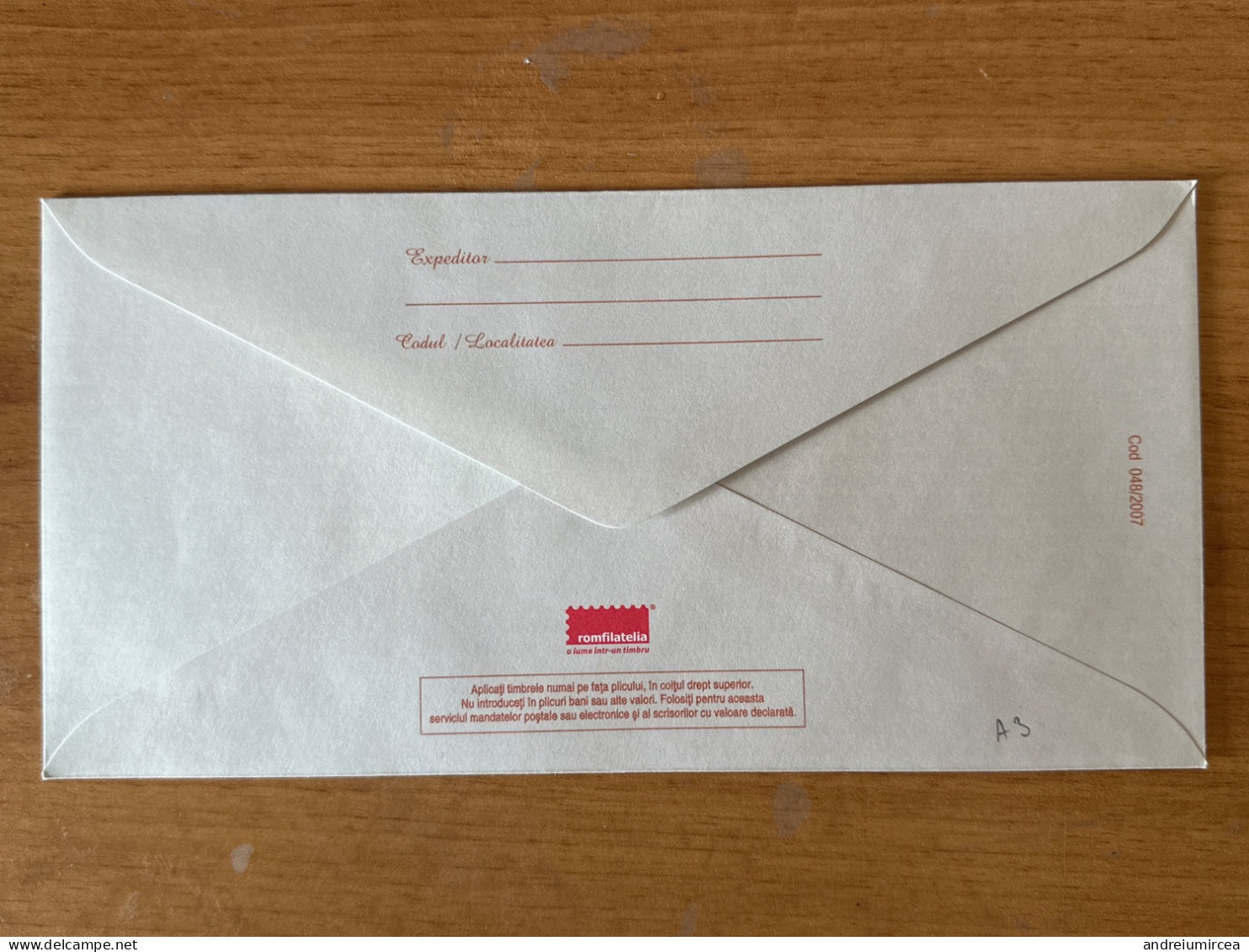IULIU POPPER COD 048/2007 - Postal Stationery