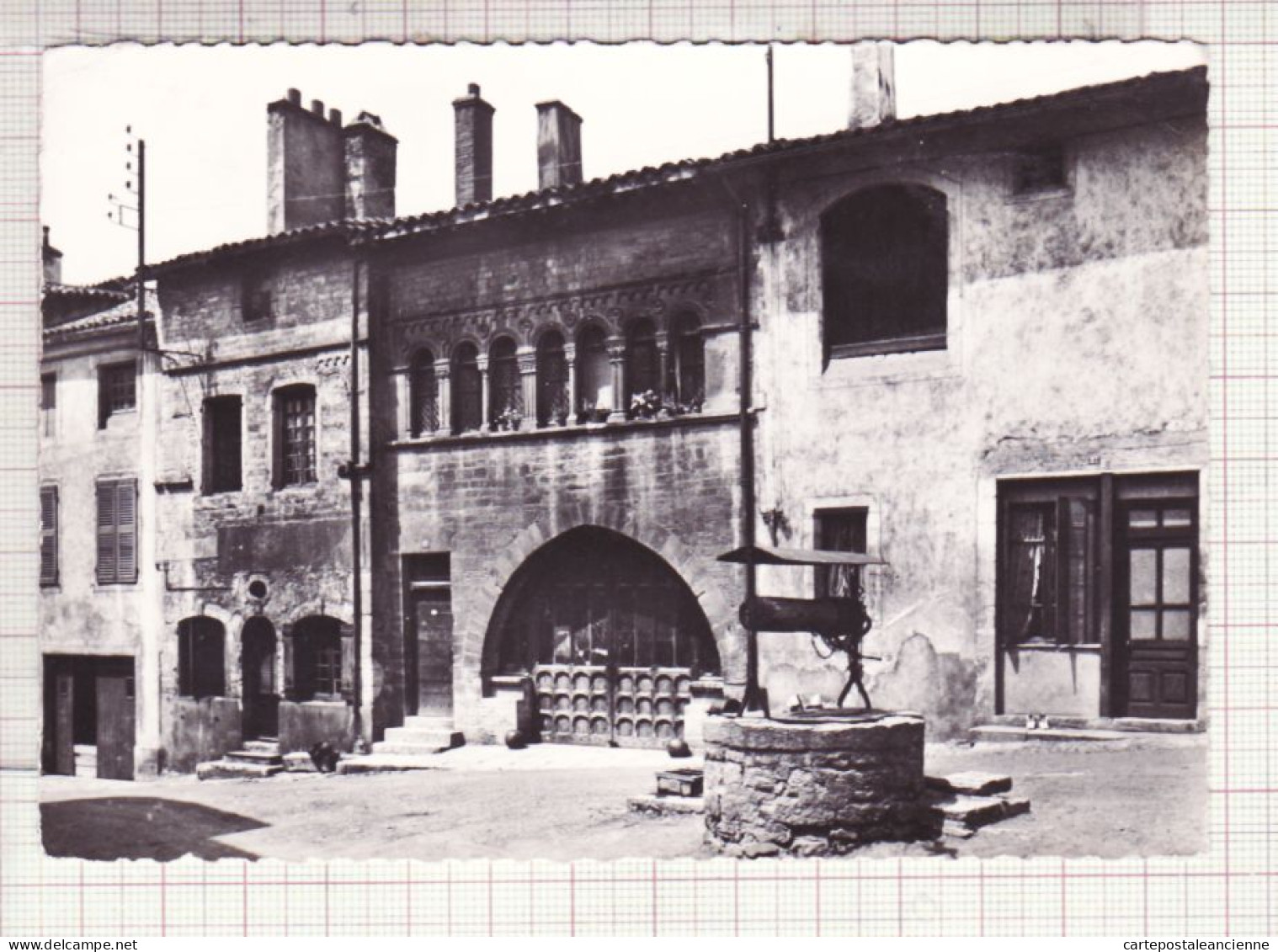 27085 / ⭐ CLUNY 71-Saone Loire Puits Rue Maison Romane Photo-Bromure 1950s Service Commercial Monuments Historiques - Cluny