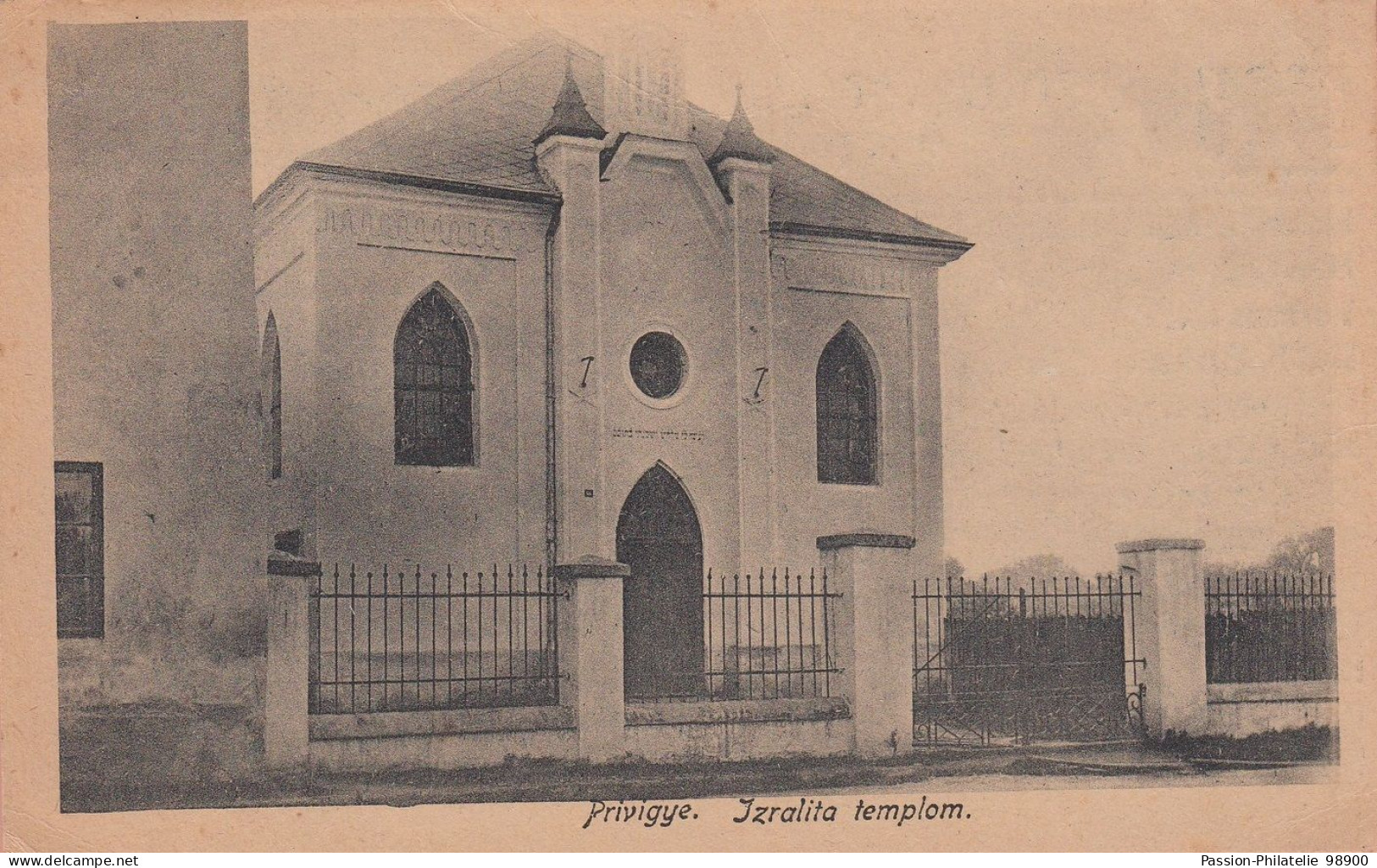 SLOVAQUIE OLD POSTCARD - JUDAICA - JEWISH - SYNAGOGUE - SLOVAKIA - PRIVIGYE - PRIEVIDZA - PRIWITZ - Jewish