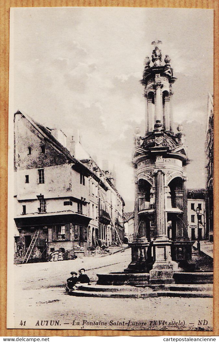 27137 / ⭐ 71-AUTUN Maisons En Travaux Fontaine SAINT-LAZARE St 1910s NEURDEIN 41 Saône-et-Loire - Autun