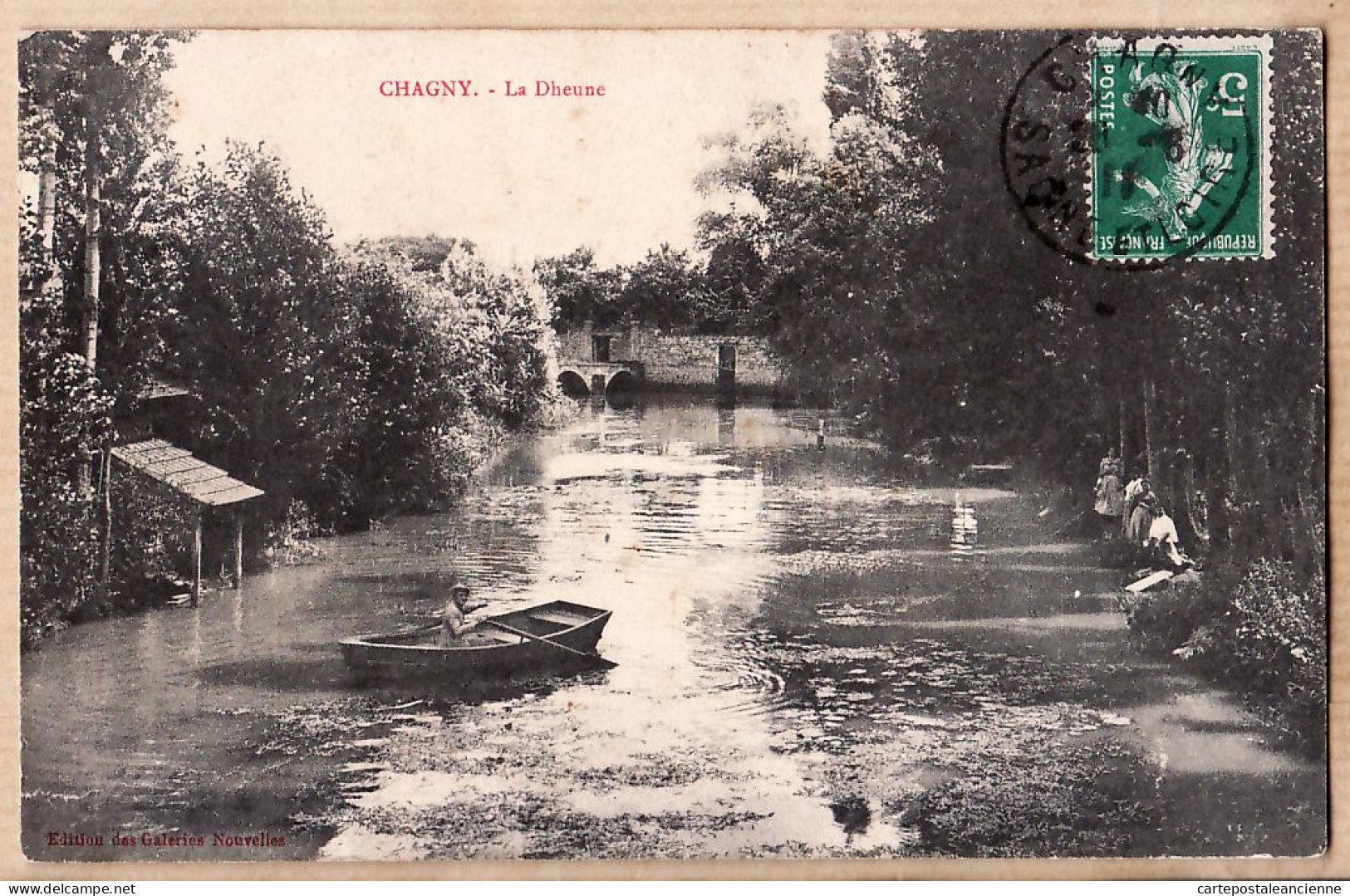 27128 / ⭐ CHAGNY 71-Saone-et-Loire Barque Animation Villageoise La DHEUNE 1911 à AUGER 19 Rue Ferdinand St Etienne - Chagny