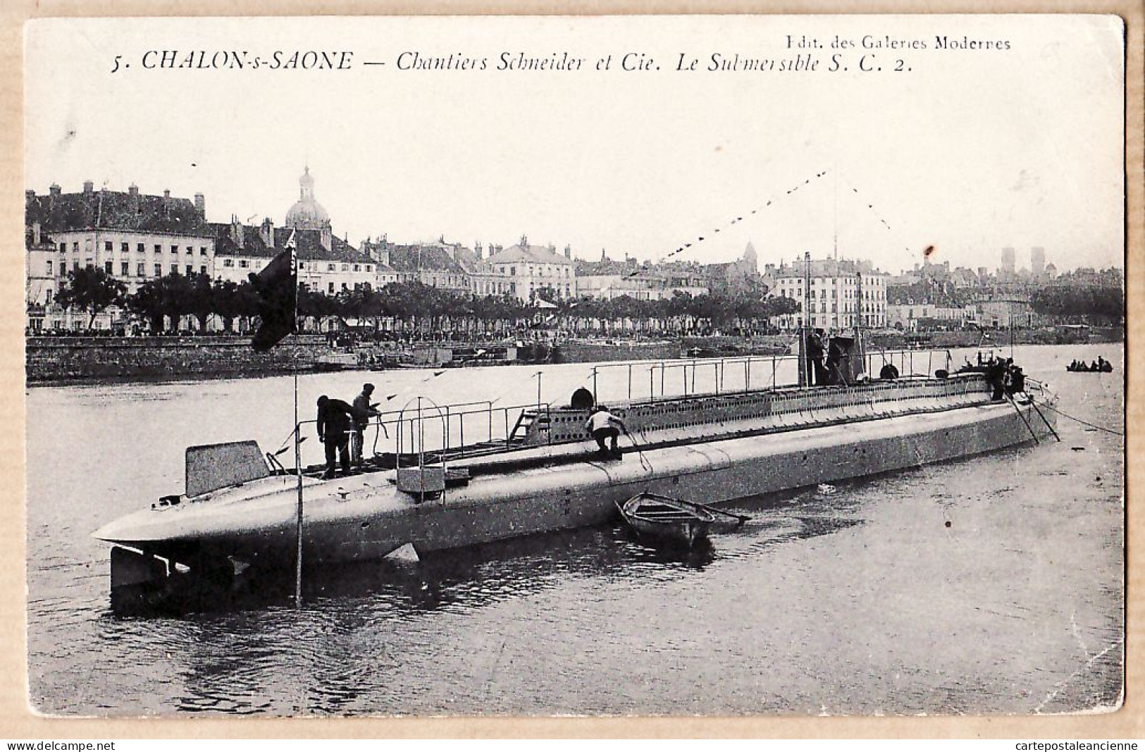 27117 / ⭐ 71-CHALON SAONE Et Loire Chantiers SCHNEIDER Cie SubmersibleSous-Marin S.C.2 Cpbat 16-08-1912 - Chalon Sur Saone