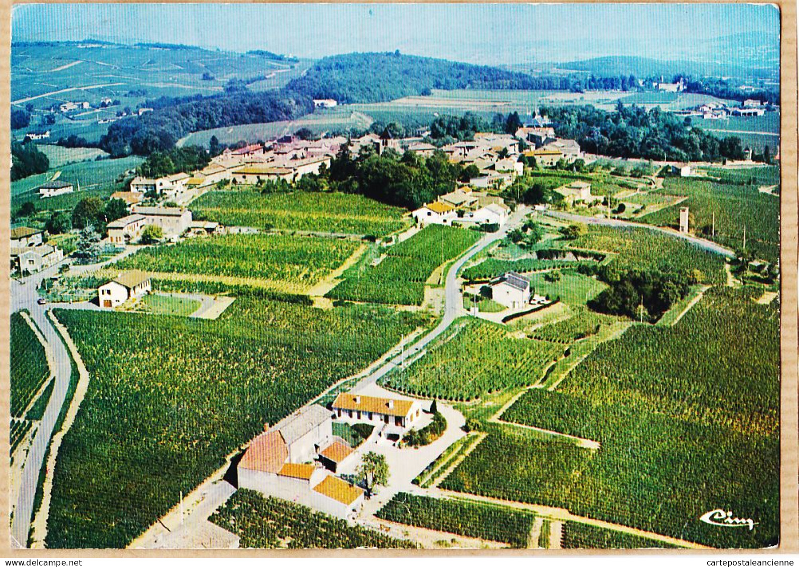 27168 / ⭐ Peu Commun 71-CHAINTRE Vue Générale Aérienne Du Village Au Milieu Des Vignes 1970s COMBIER 074 - Other & Unclassified