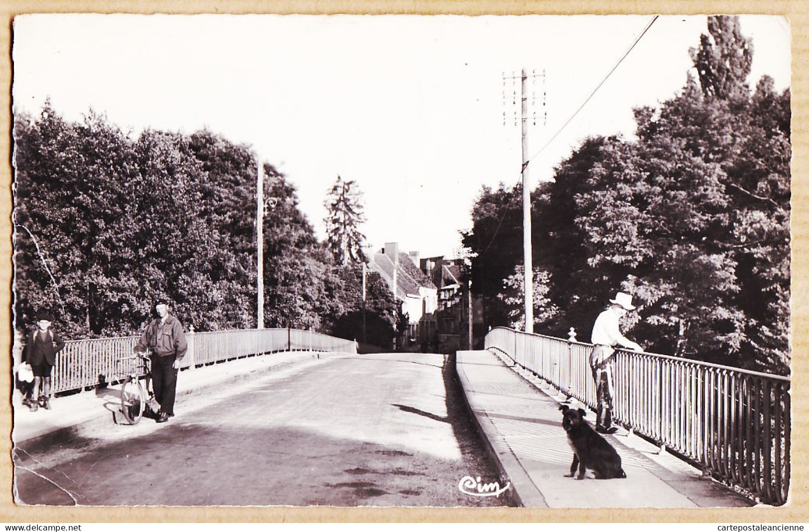 27200 / ⭐ Peu Commun 71-TOULON-sur-ARROUX Villageois Sur Le Pont Du Faubourg 1940s Photo-Bromure COMBIER 3 - Other & Unclassified