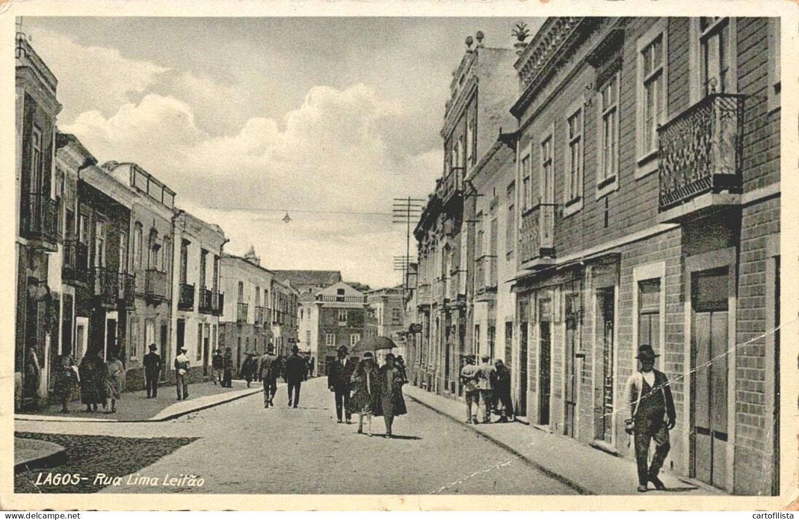 LAGOS, Algarve - Rua Lima Leitão  ( 2 Scans ) - Faro