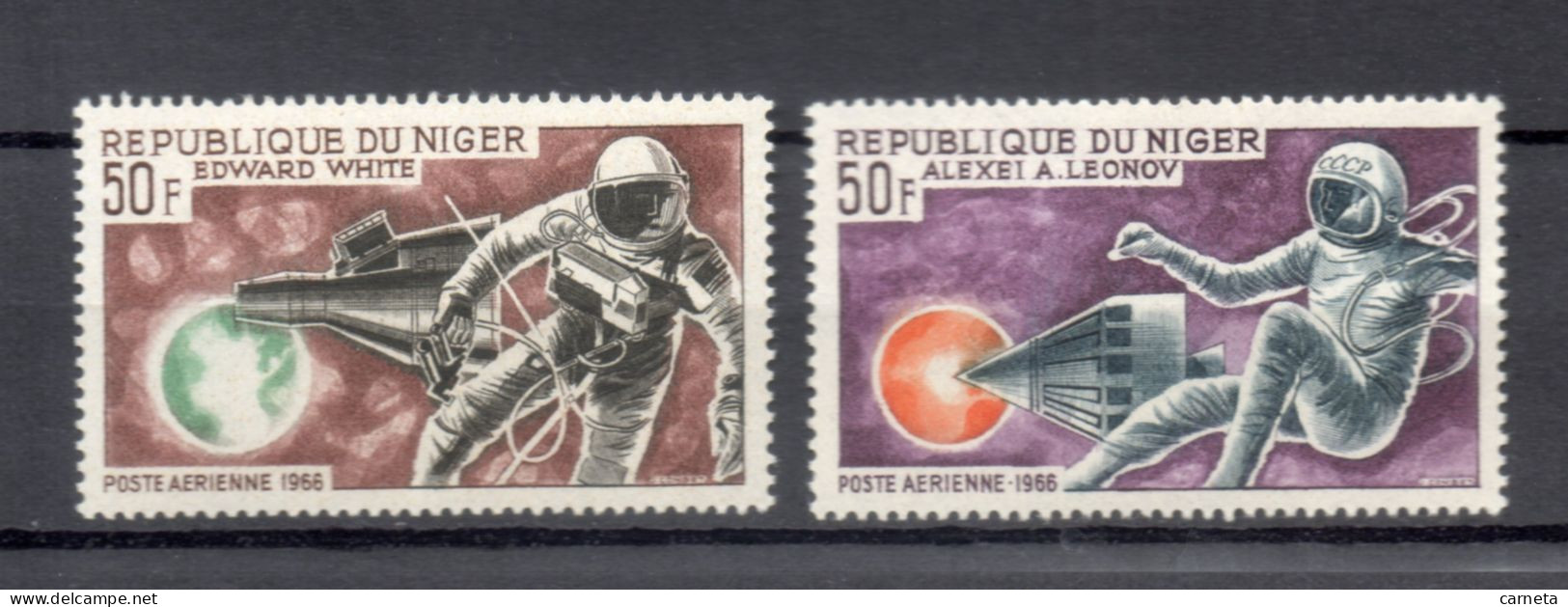 NIGER  PA  N° 56 + 57     NEUFS SANS CHARNIERE  COTE 3.00€    ESPACE - Niger (1960-...)