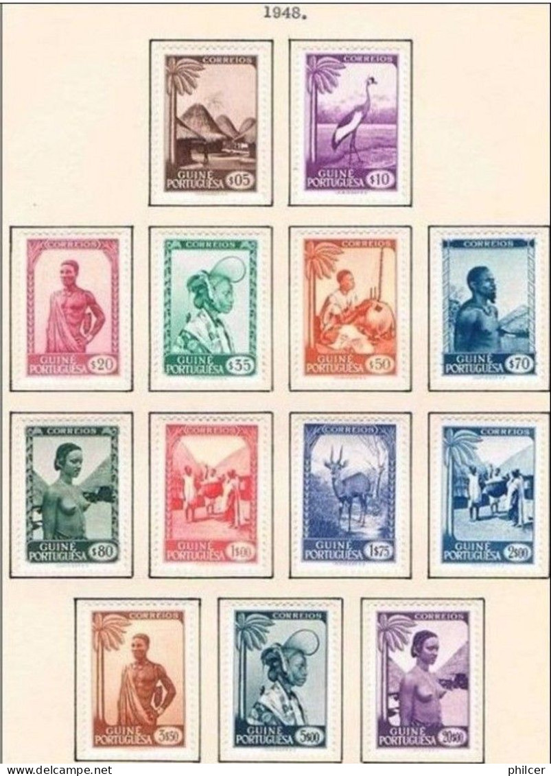 Guiné, 1948, # 248/60, MH - Portugiesisch-Guinea