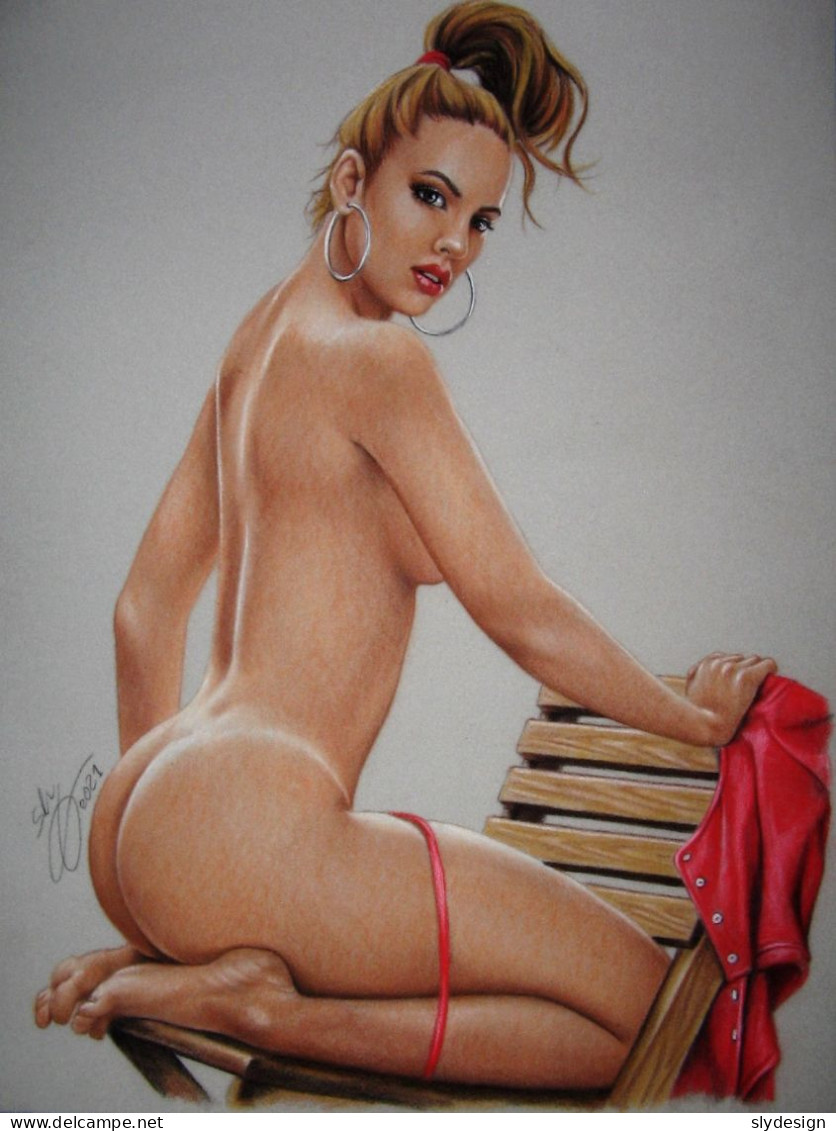 PIN UP ART By SLY *** DRAWING # 9337 - Pin-Ups