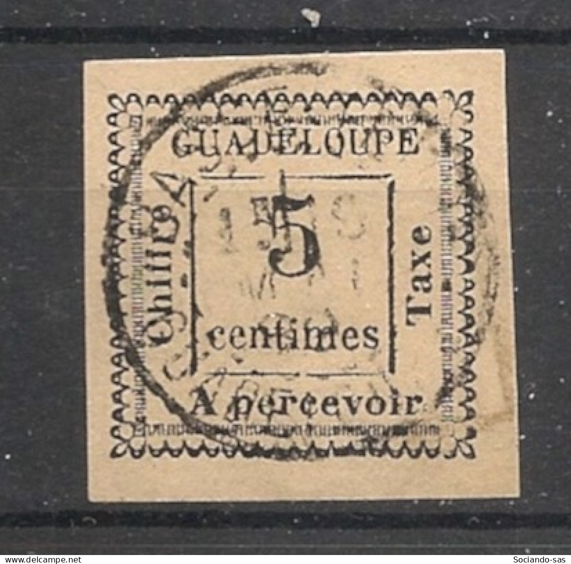 GUADELOUPE - 1884 - Taxe TT N°YT. 6 - 5c Blanc - Oblitéré / Used - Oblitérés