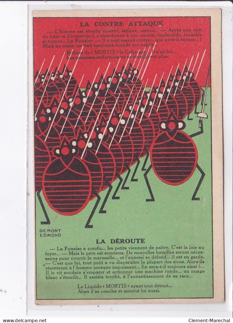 PUBLICITE : Le Liquide MORTIS - Insectes - Illustré Par DEMONT EDMONT - Très Bon état - Advertising