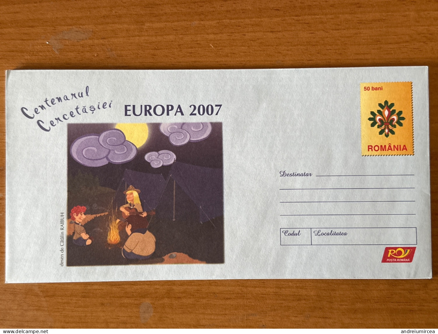 2007 Romania Postal Stationery Cover - Covers & Documents