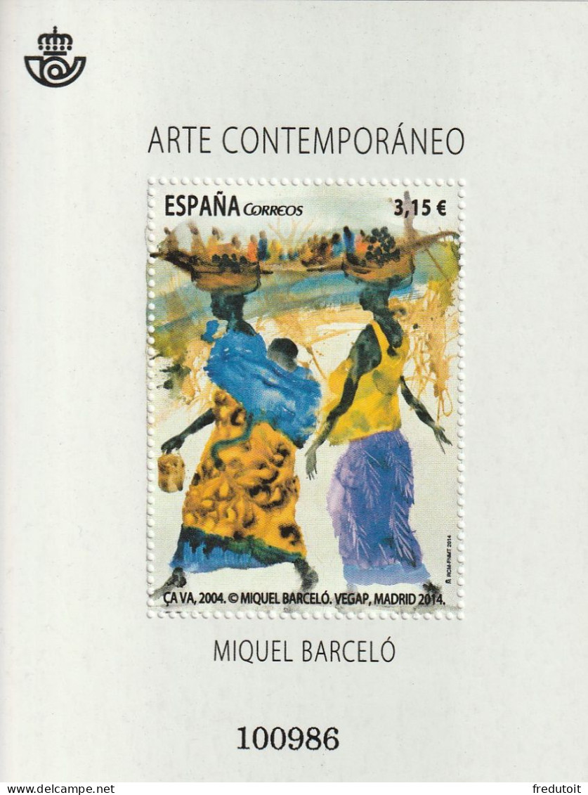 ESPAGNE - N°F4607 ** (2014) Miquel Barcelo - Unused Stamps