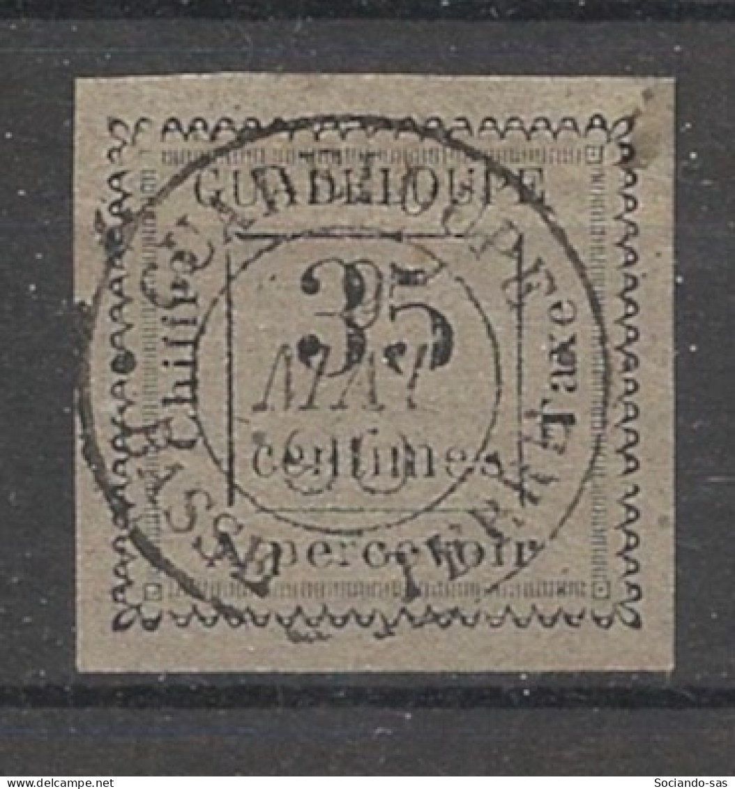 GUADELOUPE - 1884 - Taxe TT N°YT. 11 - 35c Gris - Oblitéré / Used - Gebraucht