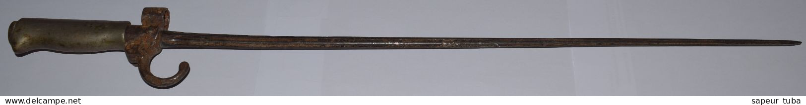 Baïonnette Française Rosalie De Fusil Lebel Avec Quillon Modèle 1886/93/15 - Armes Blanches