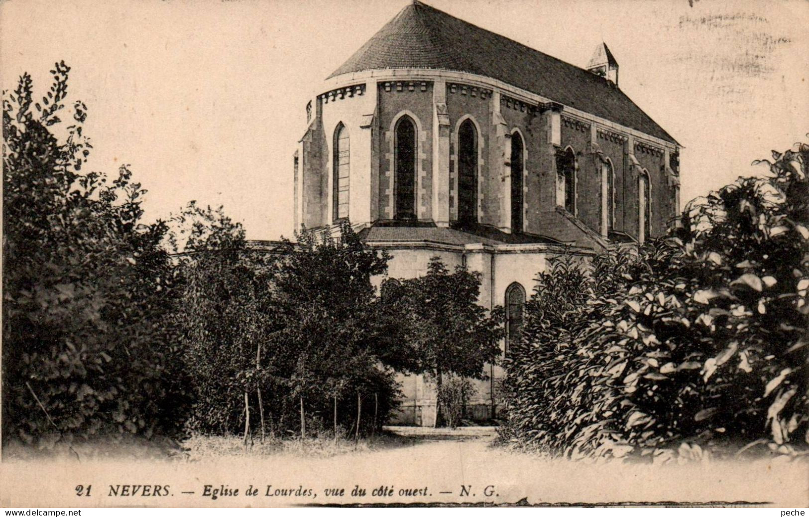 N°3073 W -cpa Nevers -église De Lourdes- - Nevers